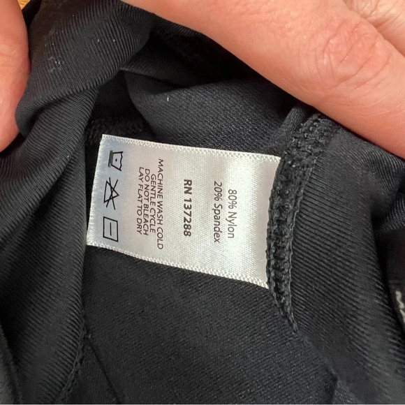 Year of Ours Black Thermal Racer Legging Black/Gray Size L B7 - Picture 8 of 9